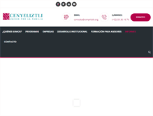 Tablet Screenshot of cenyeliztli.org